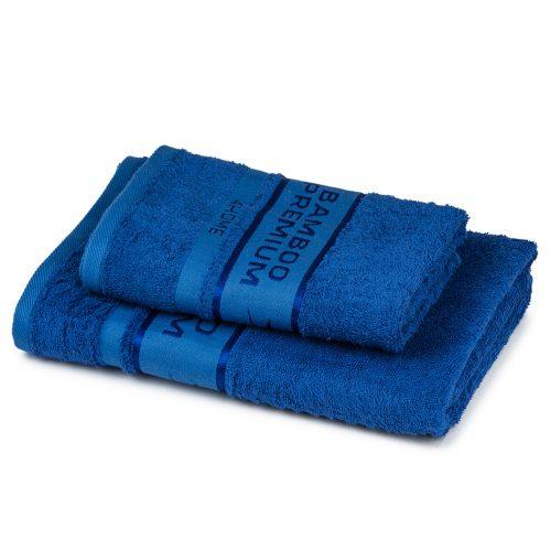 4Home Sada Bamboo Premium osuška a ručník modrá
