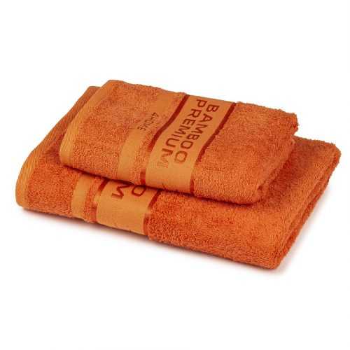 4Home Sada Bamboo Premium osuška a ručník oranžová