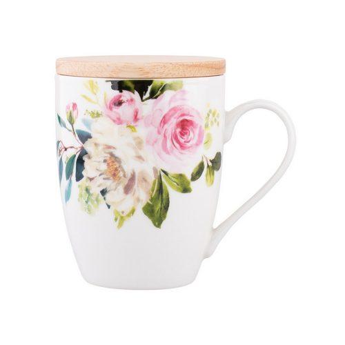 Altom Porcelánový hrnek s víkem Amelia 300 ml