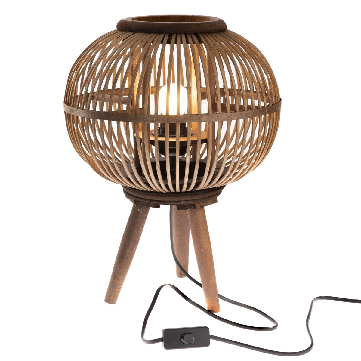 Dekorativní bambusová lampa Almansa