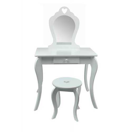 Dětský toaletní kosmetický stolek s bezpečným zrcadlem Elza