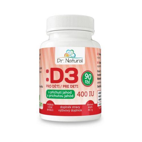 Dr.Natural Vitamín D3 pro děti 400 mg