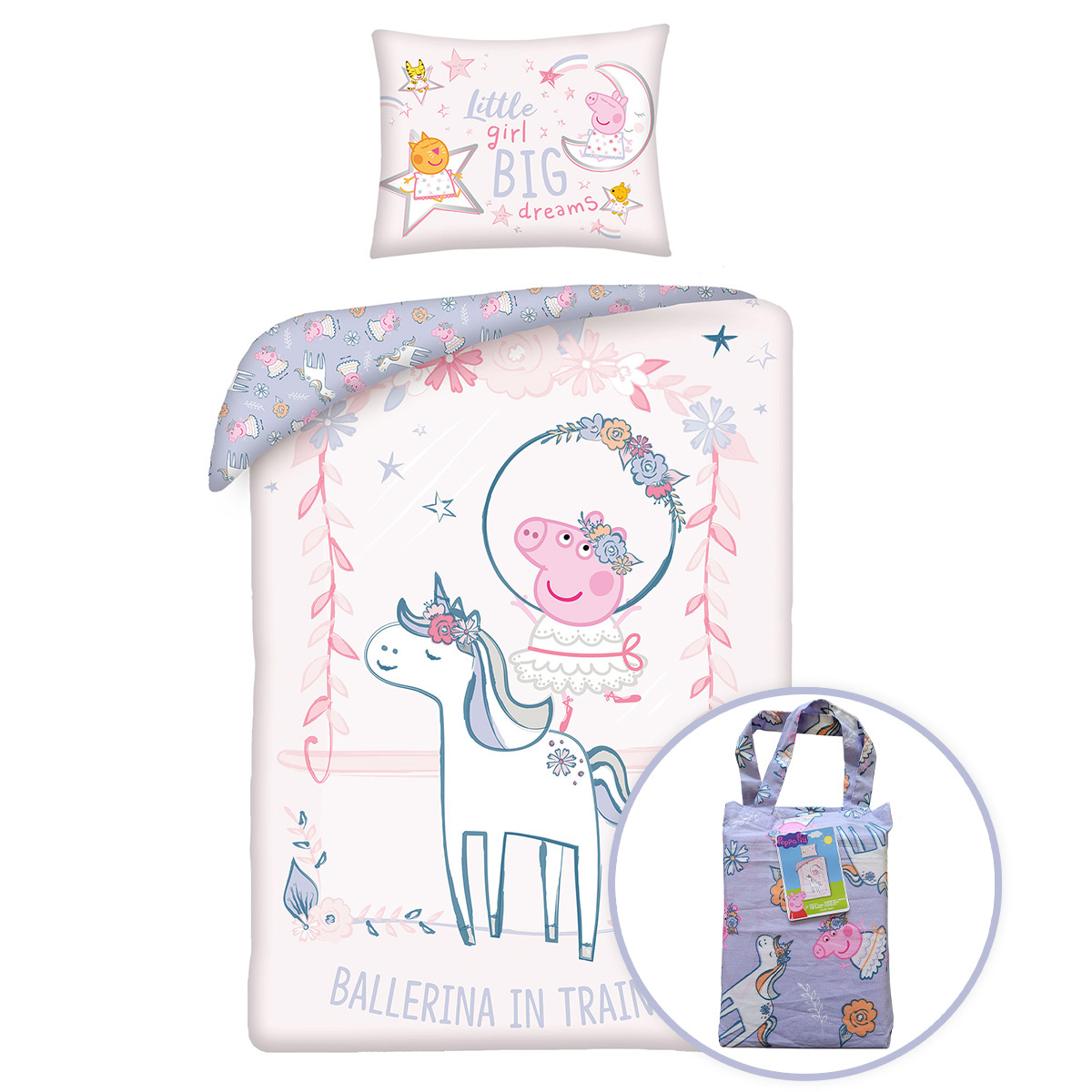 Herding Dětské bavlněné povlečení do postýlky Peppa Pig Horse