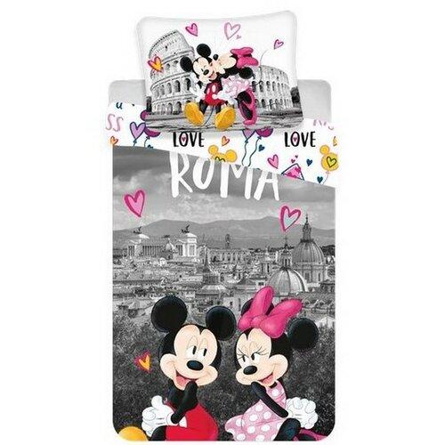 Jerry Fabrics Bavlněné povlečení Mickey and Minnie in Rome