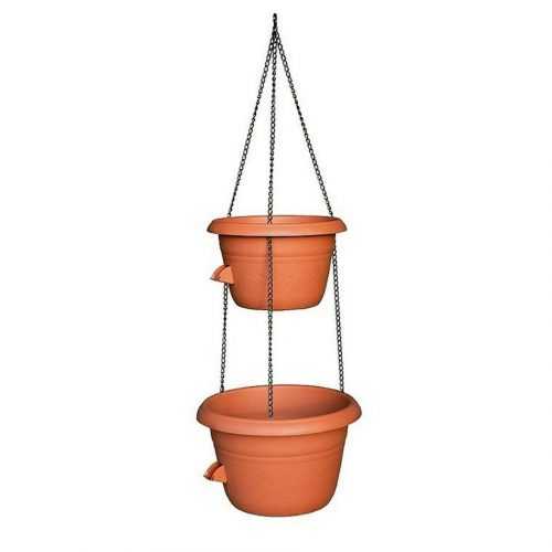 Plastia Samozavlažovací Siesta Duo 25/30 cm - terracota