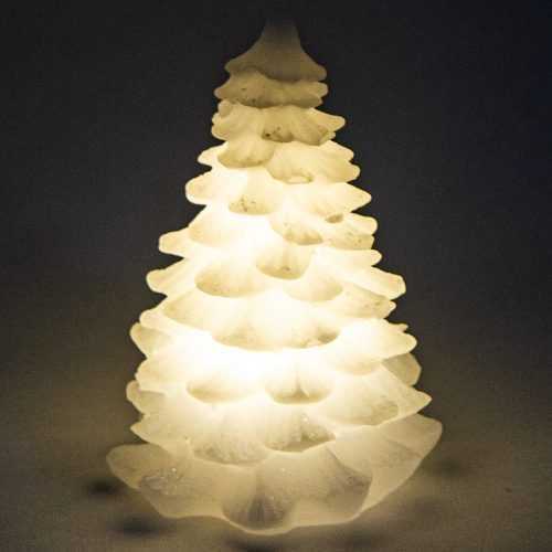 Vánoční LED svíčka Alabaster tree