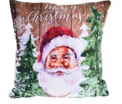 Vánoční svítící polštářek s LED světýlky Santa Claus