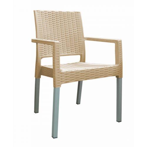 Zahradní stohovatelná židle Ratan Lux
