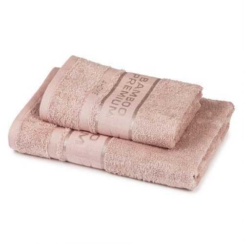 4Home Sada Bamboo Premium osuška a ručník růžová