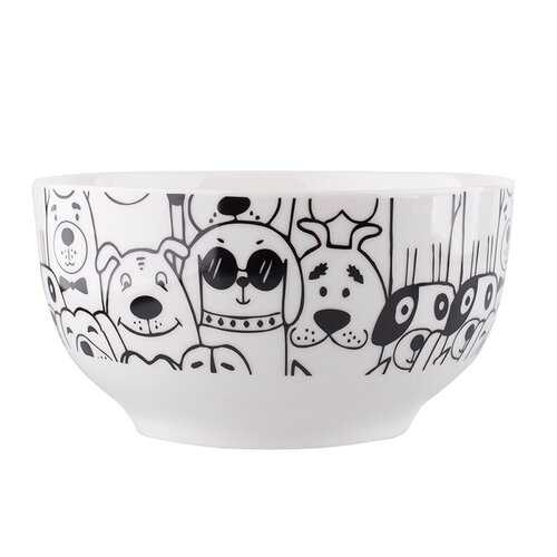 Altom Porcelánová miska Black dog
