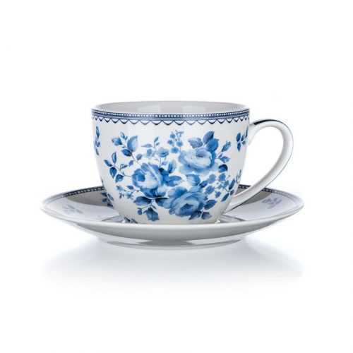 BANQUET Šálek s podšálkem  BLUE FLOWER 280 ml