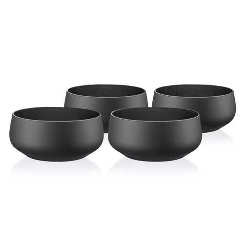 Crystalex 4dílná sada misek Mini Bowls Black