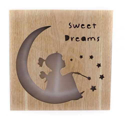 Dřevěná závěsná svíticí dekorace Sweet dreams