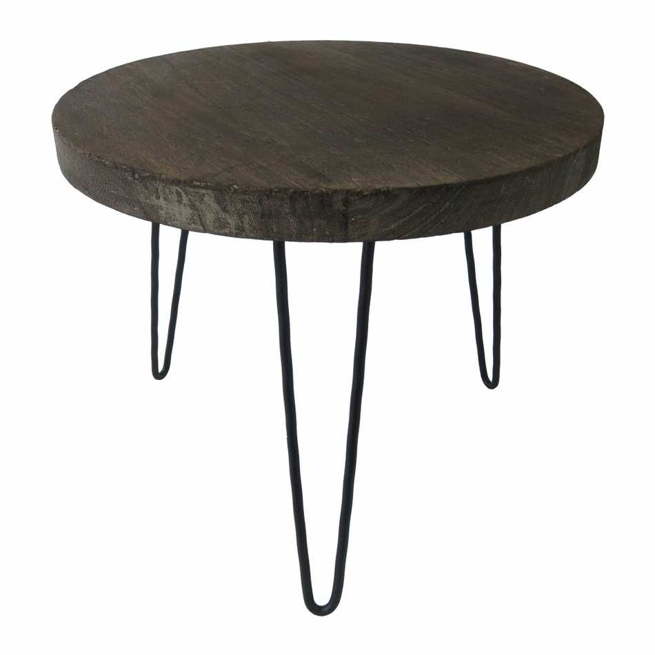 Dřevěný stolek Bally tmavě hnědá