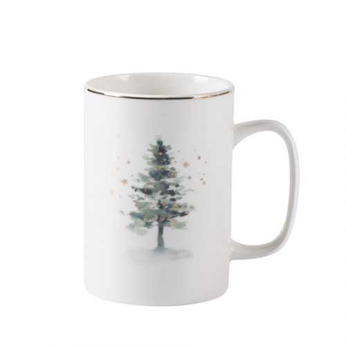 Misty Forest Porcelánový hrnek Christmas tree