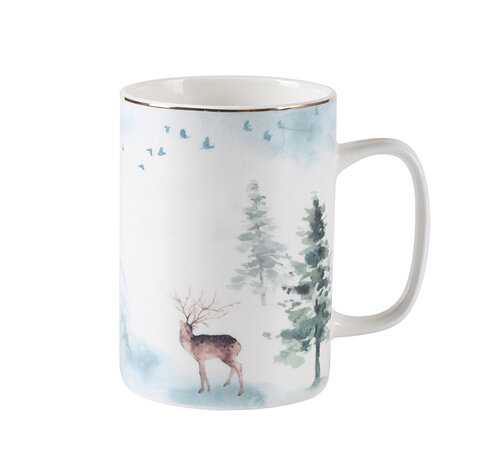Misty Forest Porcelánový hrnek Deer