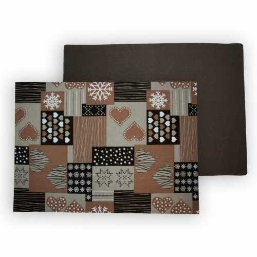 Trade Concept Prostírání Patchwork hnědá