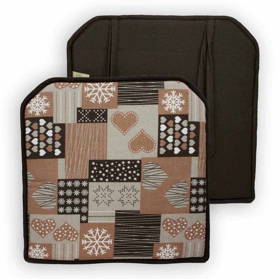 Trade Concept Sedák Patchwork hnědá
