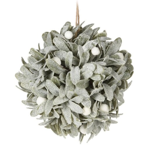 Závěsná dekorace Leafs ball White berries