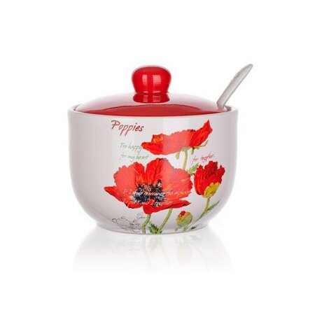 BANQUET Cukřenka se lžičkou Red Poppy OK 60ZF1168RP