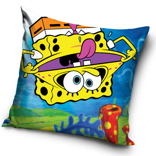 Carbotex Povlak na polštářek Sponge Bob Vzhůru Nohama