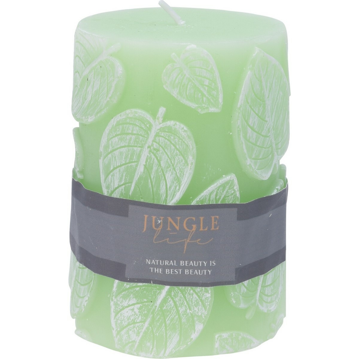 Dekorativní svíčka Jungle life světle zelená