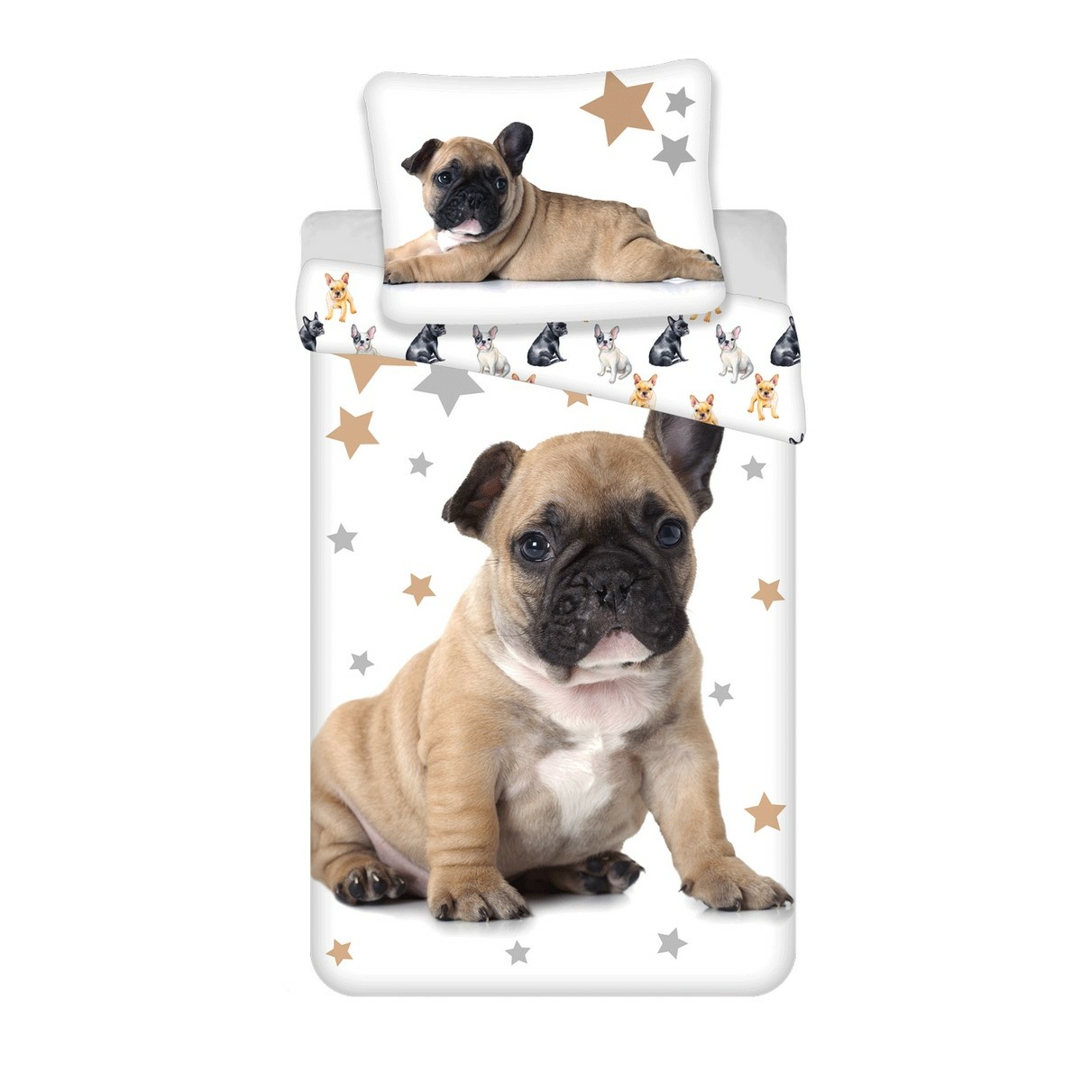 Jerry Fabrics Bavlněné povlečení Bulldog 02