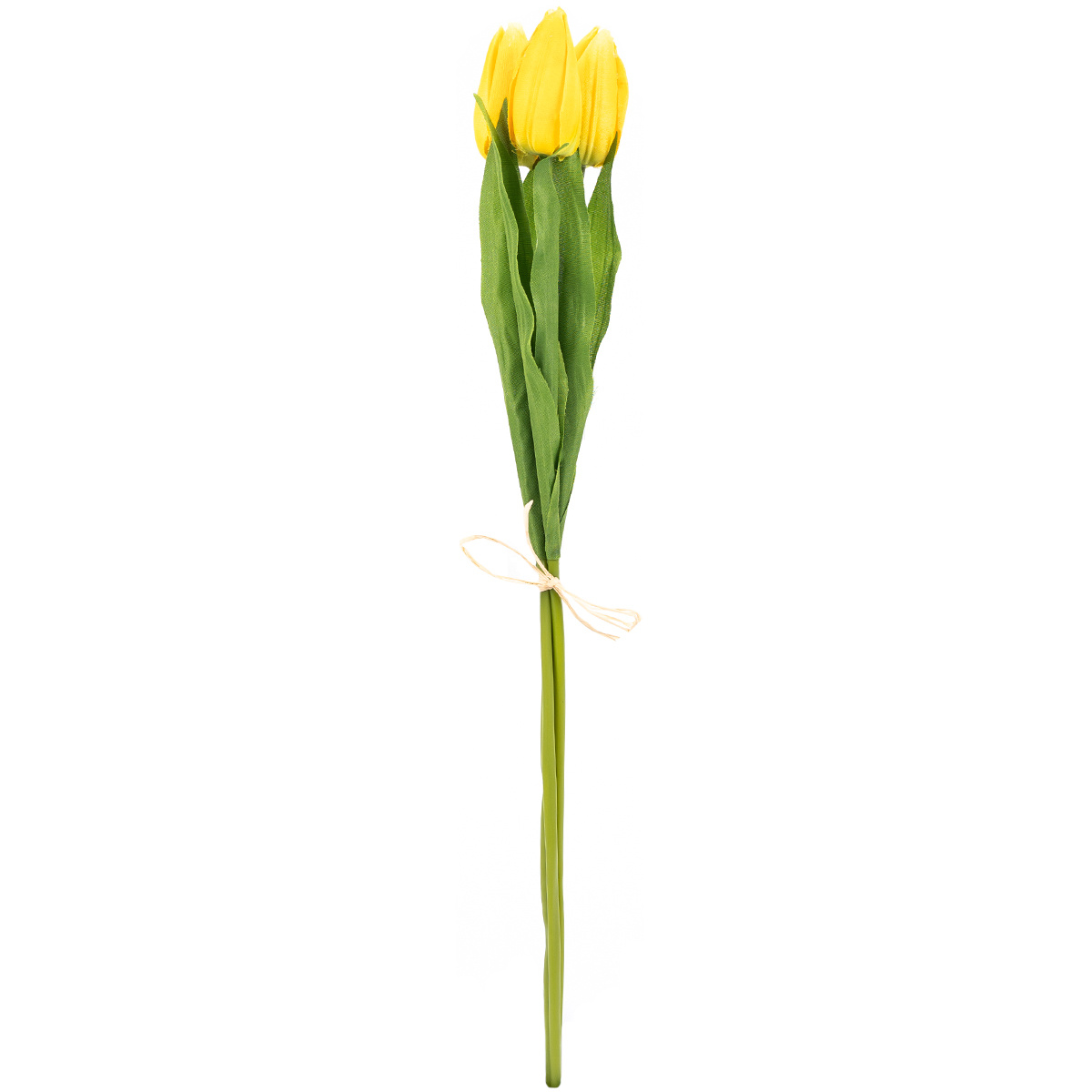 Umělá kytice tulipánů žlutá