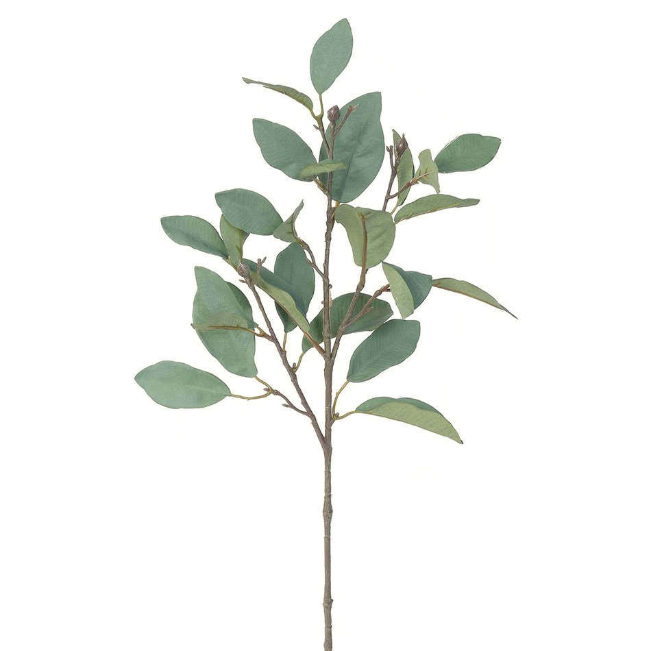 Umělá větev Magnolie zeleno-šedá