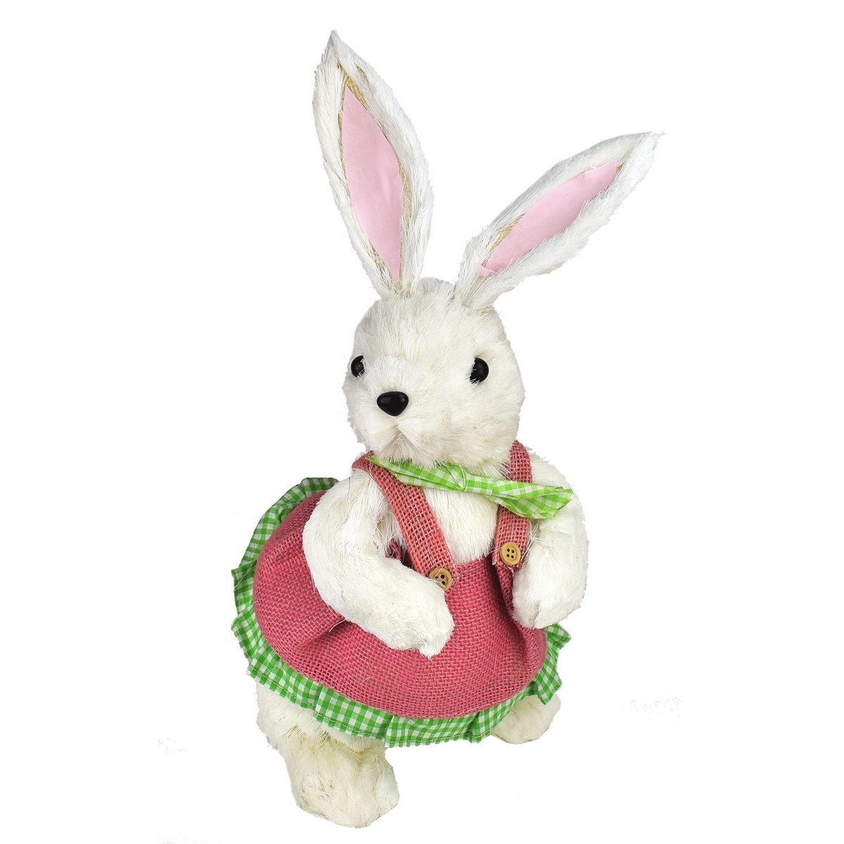 Velikonoční dekorace Zaječice v růžovém kabátku bílá