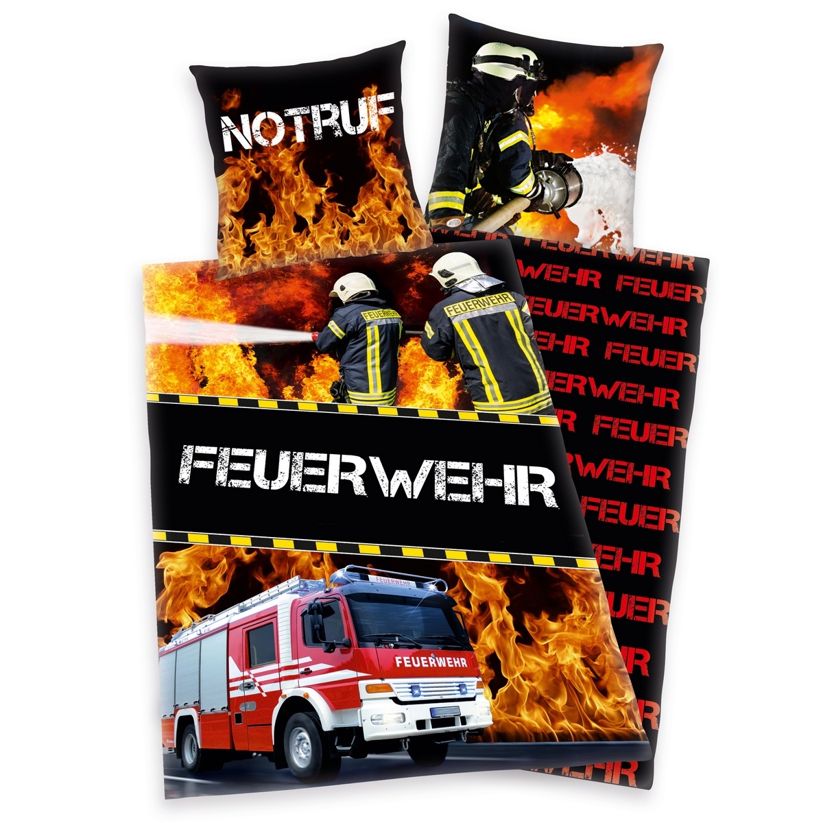 Herding Bavlněné povlečení Feuerwehr