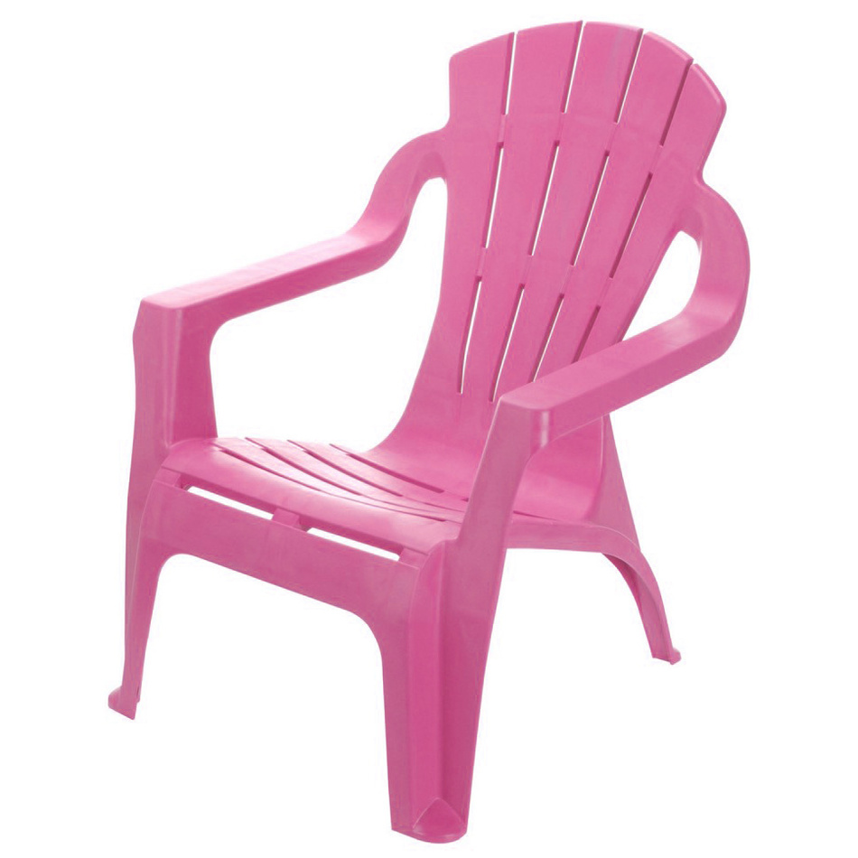 Dětská plastová židlička Riga růžová