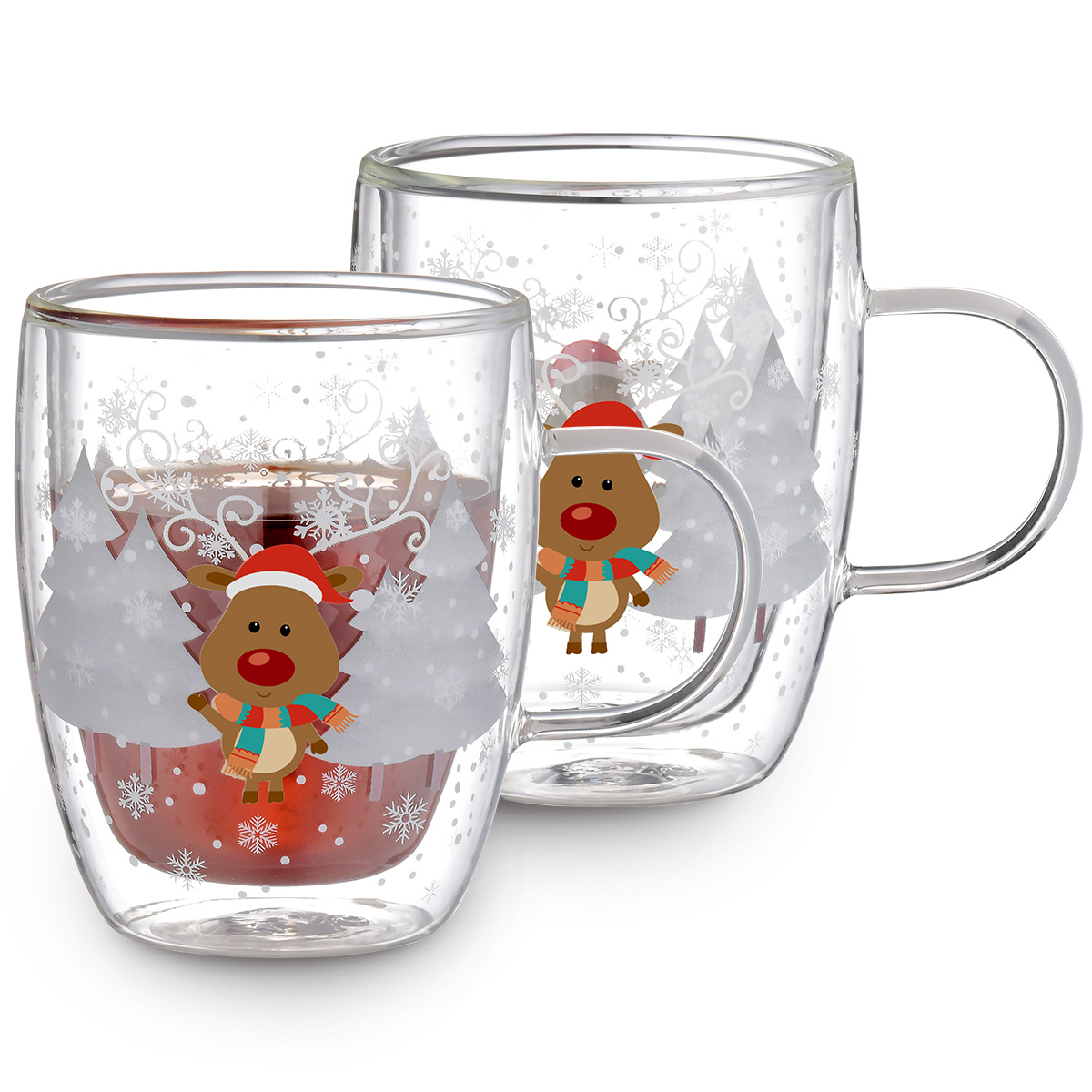 4Home Termo sklenice Mug Reindeer Hot&Cool 270ml