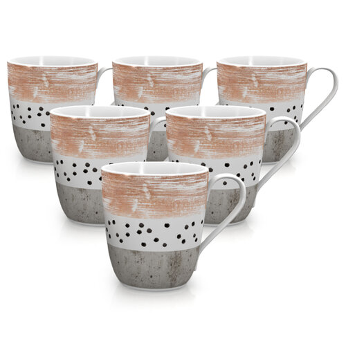 Mäser Sada porcelánových hrnků STRIPES and DOTS 290 ml