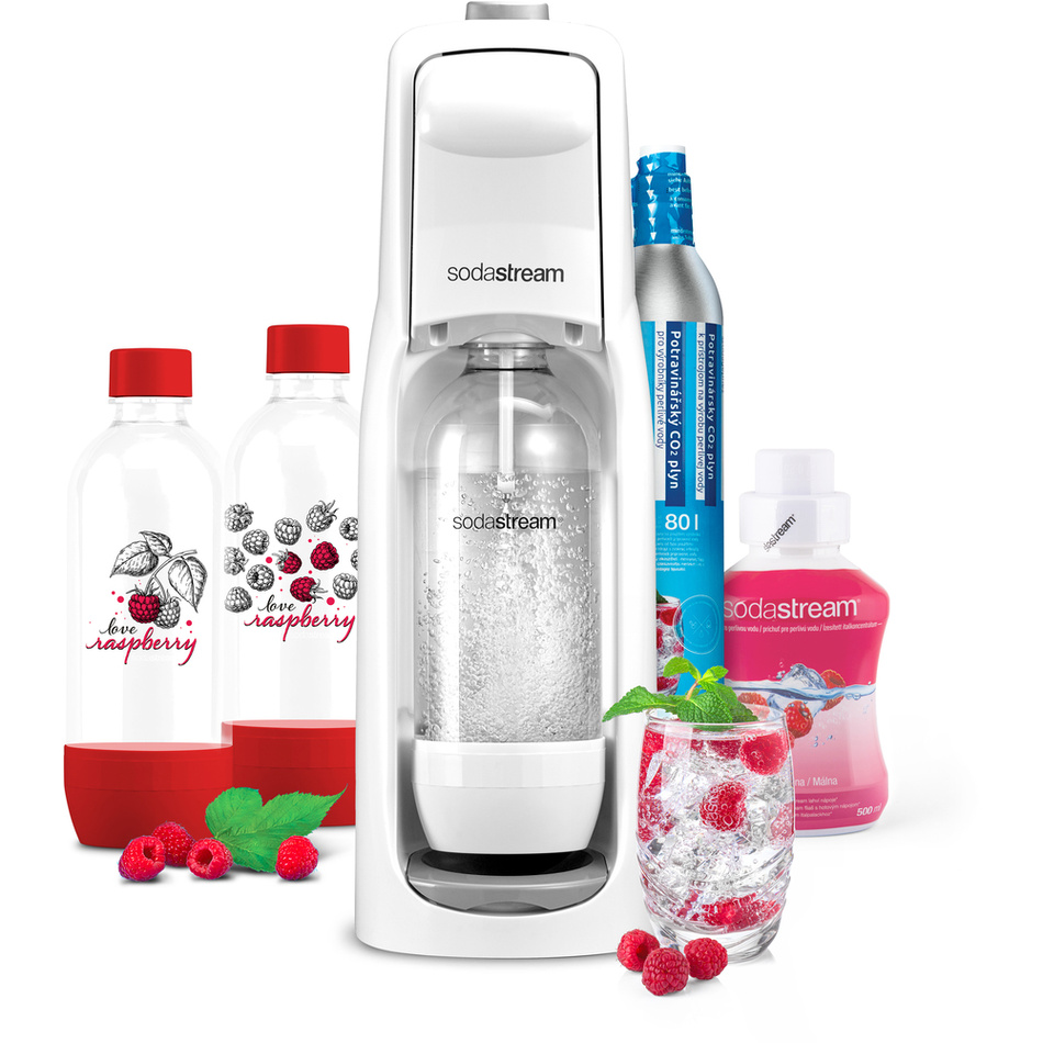 SodaStream Jet MegaPack Love Raspberry výrobník perlivé vody