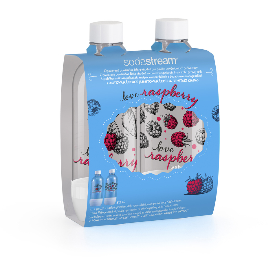 SodaStream Láhev LOVE RASPBERRY 2 x 1 l