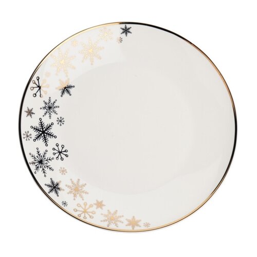 EH Porcelánový dezertní talíř Snowflakes