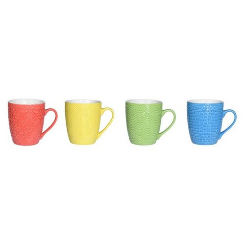 4dílná sada porcelánových hrnků Color
