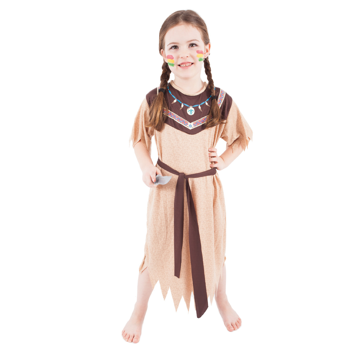 Rappa Dětský kostým Indiánka s páskem