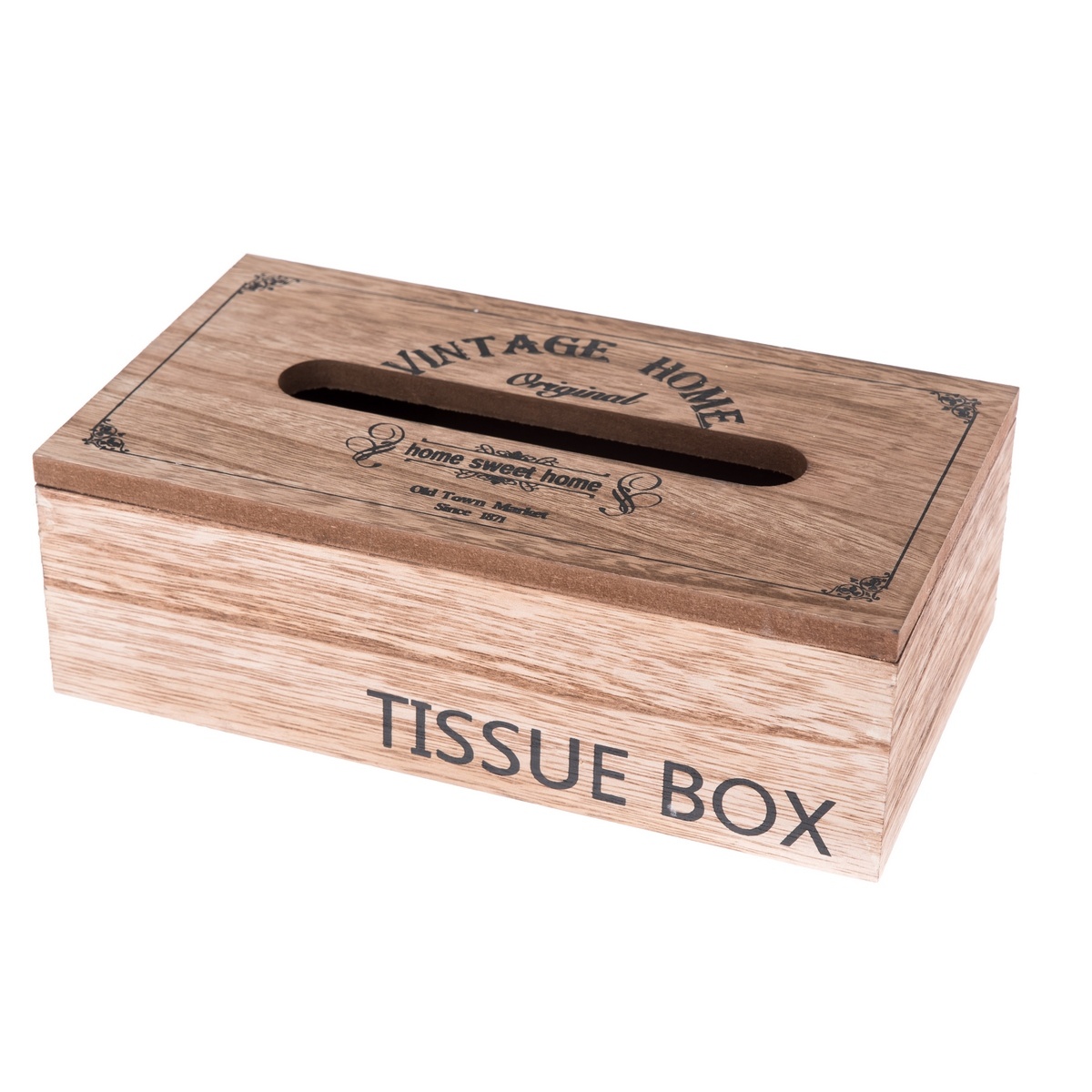 Dřevěný box na kapesníky TISSUE