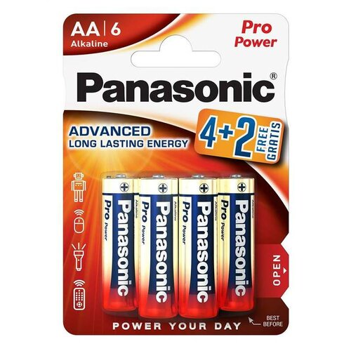 Panasonic LR6PPG/6BP 4+2F Pro Power Gold