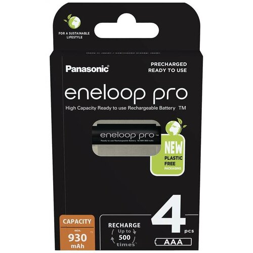 Panasonic Sada nabíjecích baterií BK-4HCDE/4BE 930mAh Ni-MN Eneloop PRO AAA