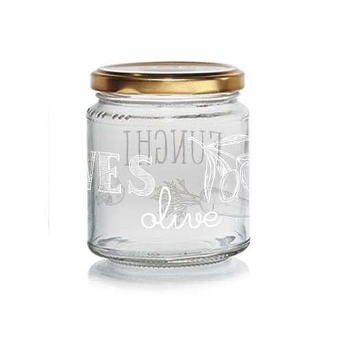 Cerve Zavařovací sklenice s víčkem  EASY WHITE 300 ml