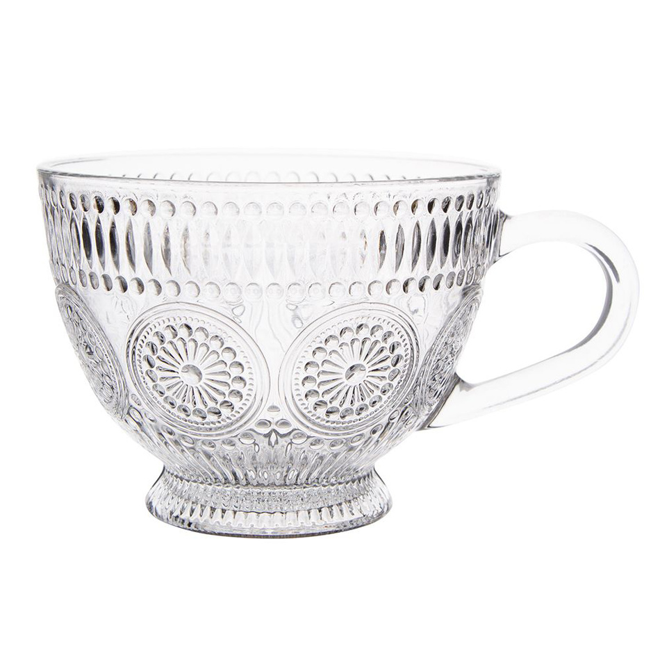 Altom Sada skleněných hrnků Daisy 430 ml