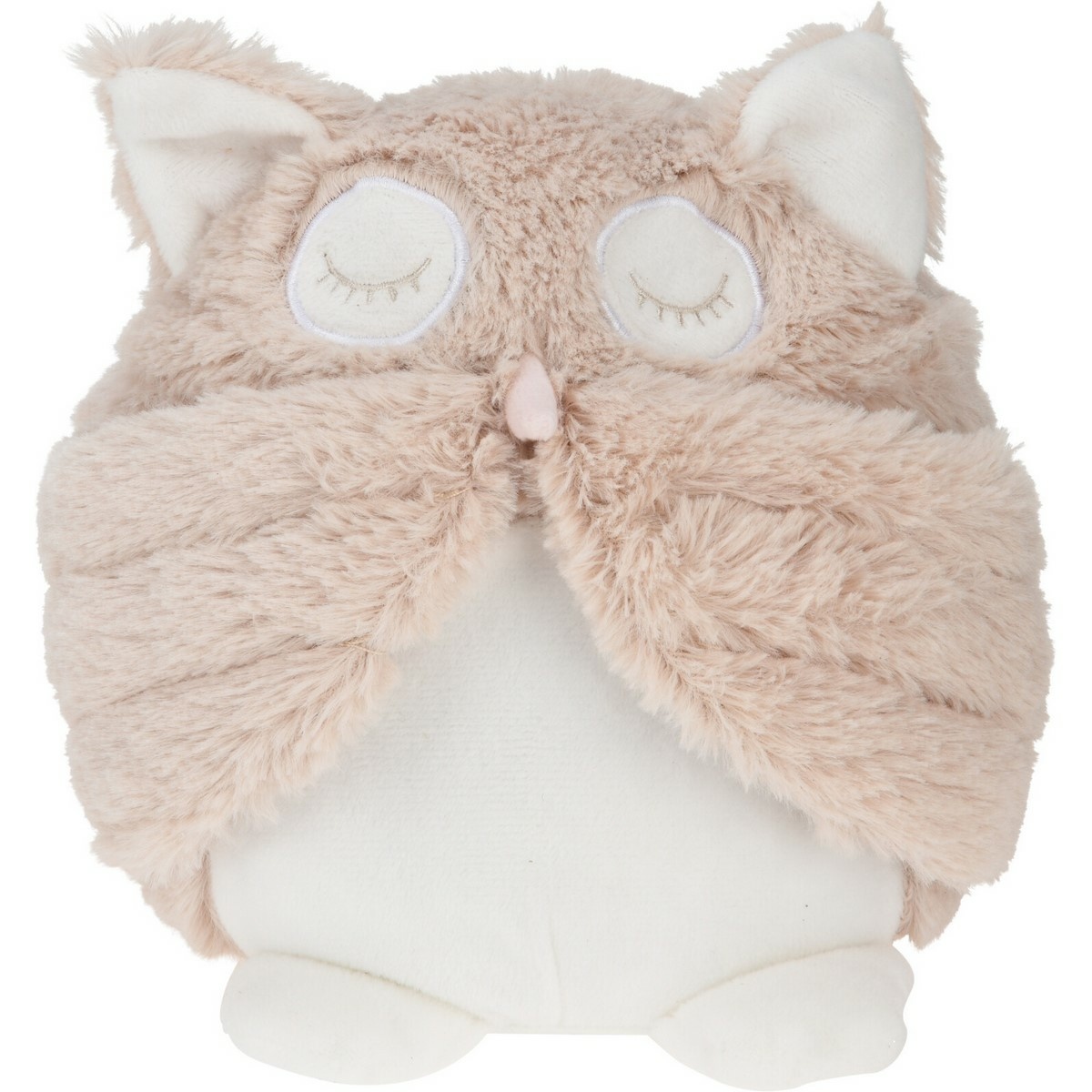 Dveřní zarážka Sleepy owl béžová