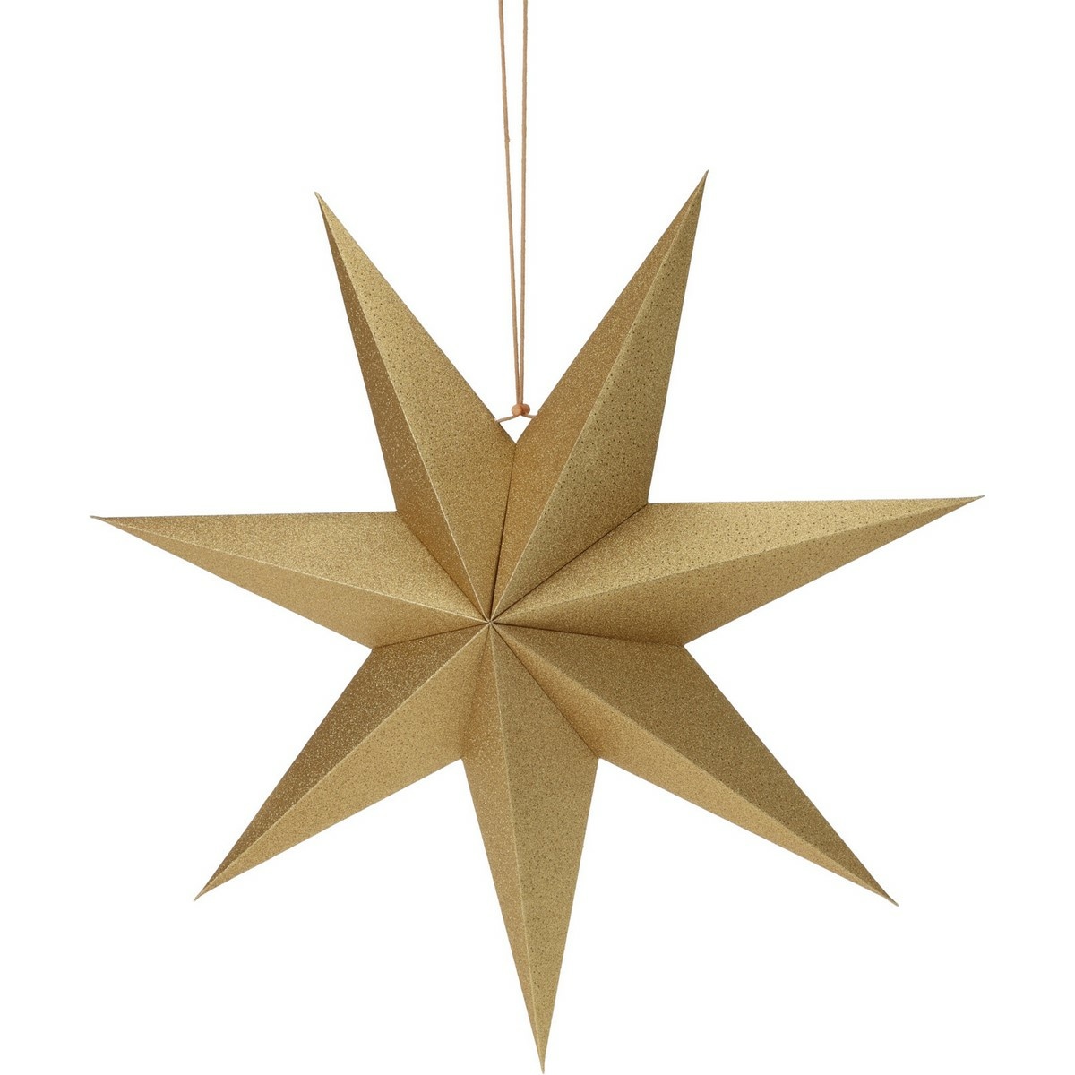 Vánoční papírová dekorace Gold star