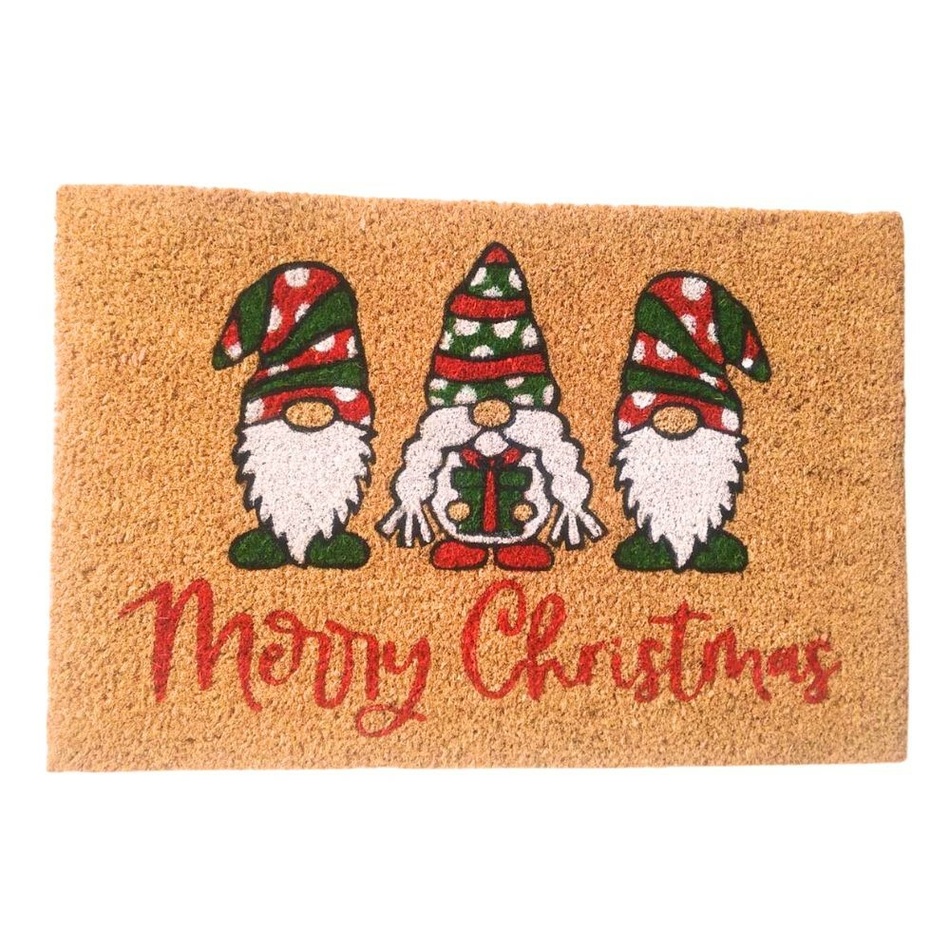 Home Elements Kokosová rohožka Merry Christmas Skřítci
