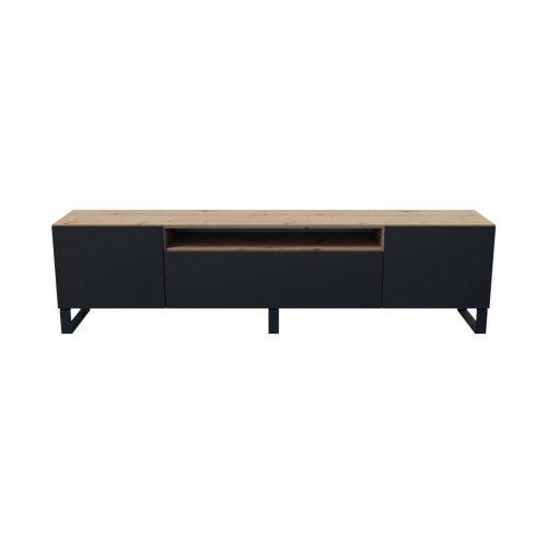 Televizní stolek RTV Leo Dub artisan-černá 180 cm