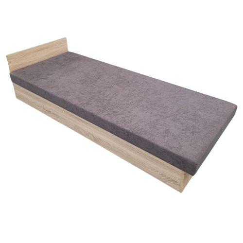 Válenda Silver D90 - 90x200 cm Tmavě hnědá Panty vlevo I Dub sonoma