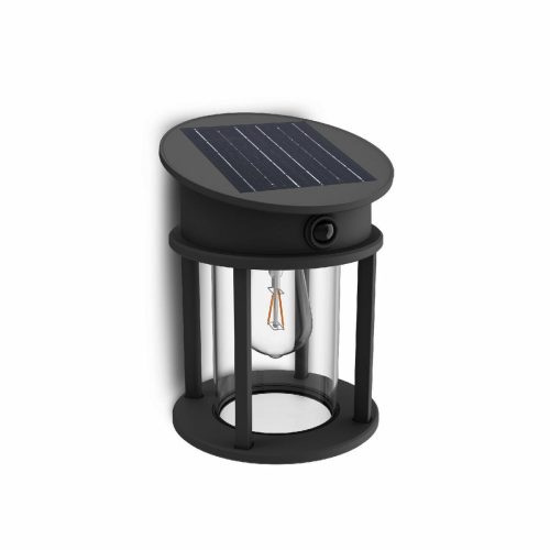 Philips Geri UltraEfficient solární LED kulaté svítidlo se senzorem antracit